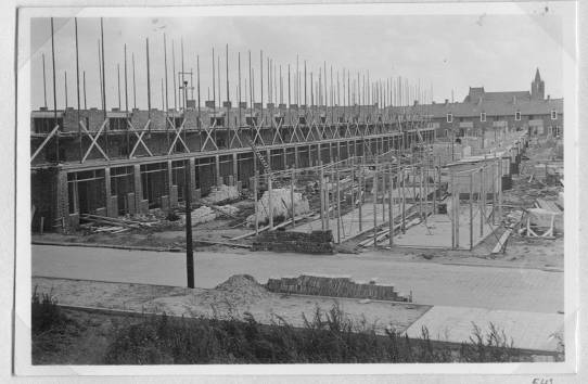 The houses under construction