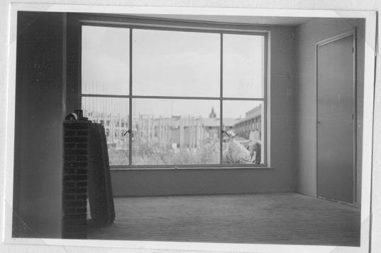 Inside one of the houses